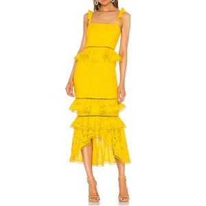 Yellow 100% cotton dress